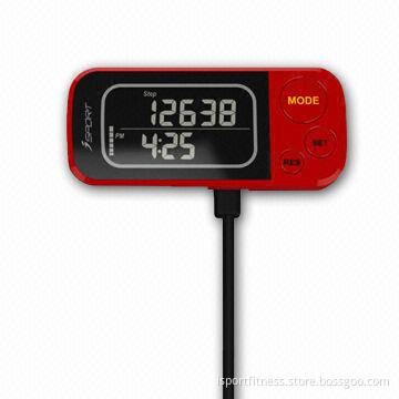 Accelerometer Pedometer with USB, Made of ABS, Sized 78*35*12mm
